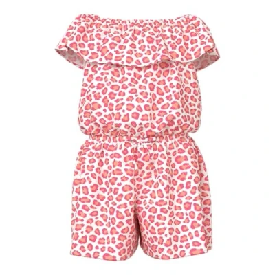 Image of NAME IT Girls&#039; Nkfvinaya SS Playsuit Fffff Noos, Papaya punch, 128