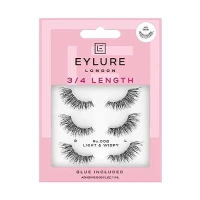 Image of Eylure False Lashes Fluttery Light No. 008 Multipack