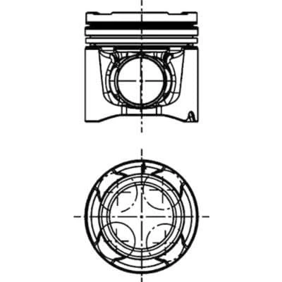 Image of Repair Set, piston/sleeve KOLBENSCHMIDT 40528961