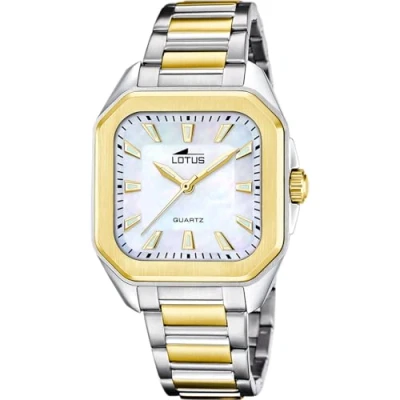 Image of Lotus Square Series Watch, Women&#039;s, Size: One Size, Beige