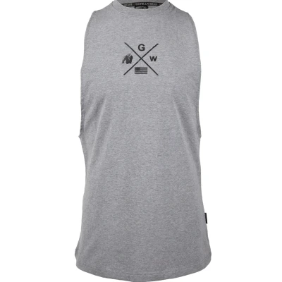 Image of Gorilla Wear Cisco DROP Armhole Top, Men&#039;s, Size: 3XL, Grey