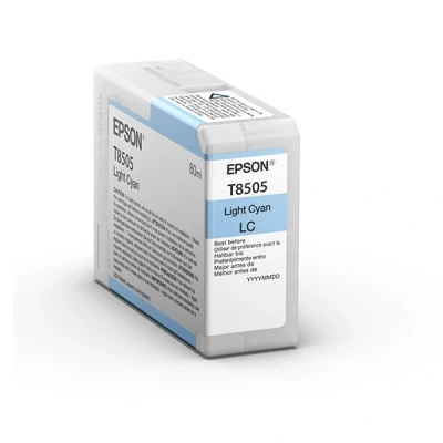 Image of Epson T8505 light cyan ink cartridge (original Epson)