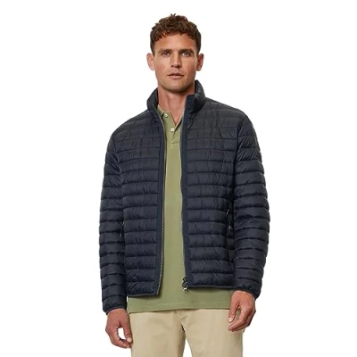 Image of Marc O&#039;Polo Stehkragenstepp MIT Wattierung VON Unifi Repreve Winter jacket, Men&#039;s, Size: Large, Dark navy