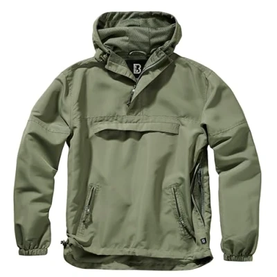 Image of Brandit Accessoires PULL OVER Windbreaker, Men&#039;s, Size: Small, Olive