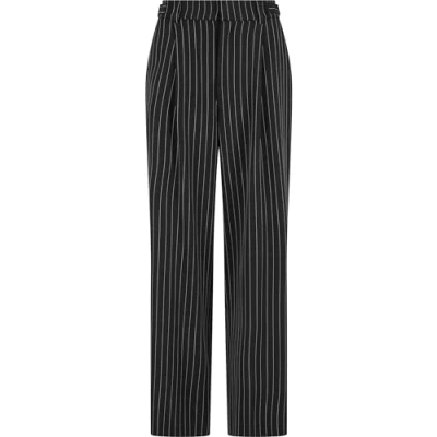 Image of Urban Classics Stripe WIDE LEG Trousers, Women&#039;s, Size: XXL, Darkgrey white