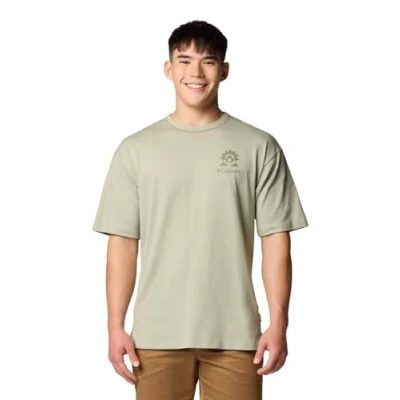Image of Columbia LANDROAMER CREW Print Tshirt, Men&#039;s, Size: Large, Safari