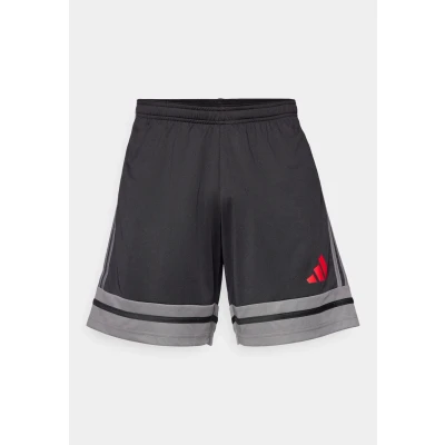 Image of adidas Performance Squadra Sports shorts, Men&#039;s, Size: Large, Black/team grey four/pure ruby