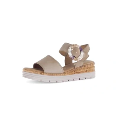 Image of Gabor Comfort Platform sandals, Women&#039;s, Size: 6, Sand Suede