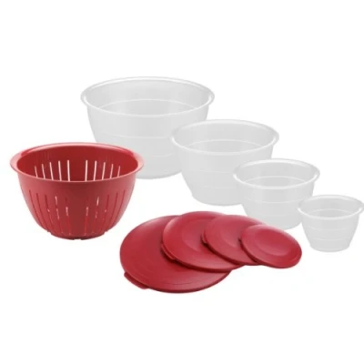Image of Westmark Mixing Bowl Set Olympia Red 9 Piece