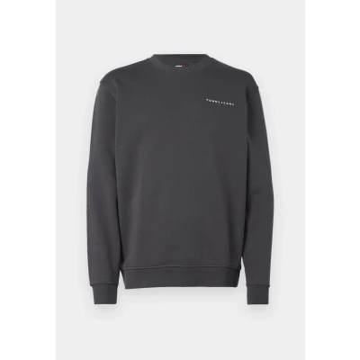 Image of Tommy Jeans Linear CREW Sweatshirt, Men&#039;s, Size: 58, Washed black