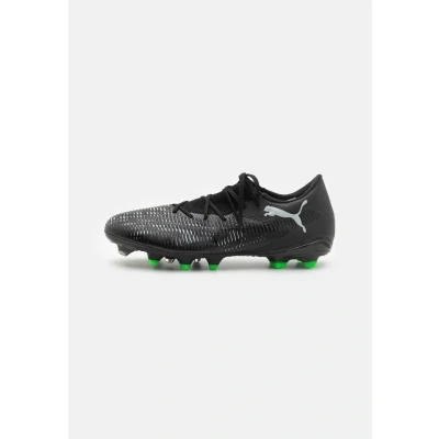 Image of Puma Future 8 Match LOW FG/AG Moulded stud football boots, Men&#039;s, Size: 7.5, Black/silver/fluo green Textile/synthetics