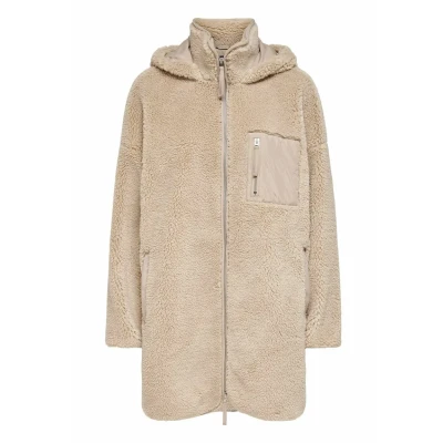 Image of ONLY Sascha Sherpa Classic coat, Women&#039;s, Size: XS/S, Cuban sand