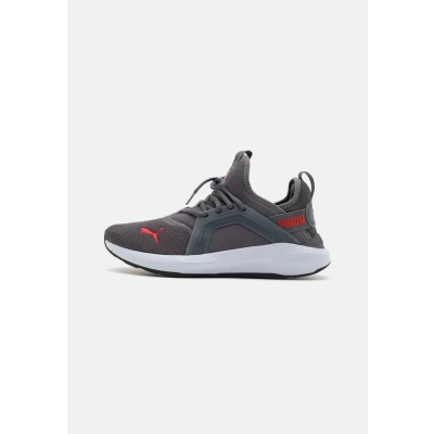Image of Puma Softride ENZO 5 Unisex Training shoe, Size: 10.5, Cool dark gray/for all time red/white Textile/synthetics