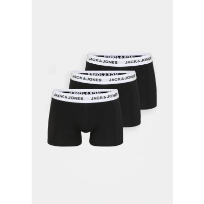 Image of Jack &amp; Jones Jacbasic Trunks 3 PACK Pants, Men&#039;s, Size: Small, Black