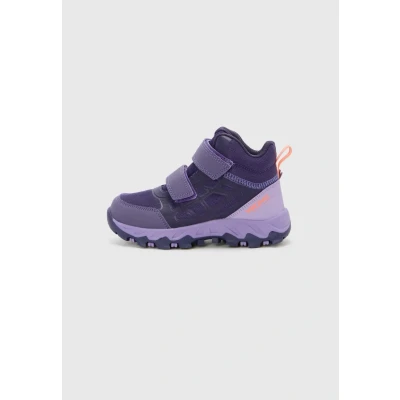 Image of Viking Track Mid WP 2V Walking Shoes, Aubergine/Lilac, 0.5 UK, Aubergine Lilac, UK