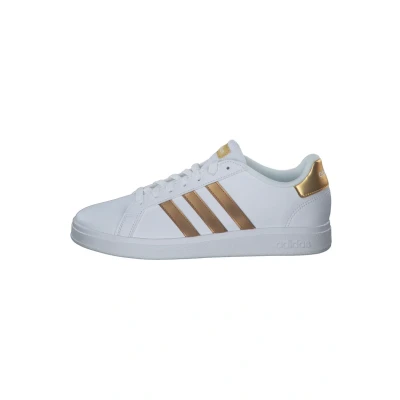 Image of adidas Originals Grand Court LACE Trainers for kids, Size: 2, ftwr white/ white matte go Synthetics