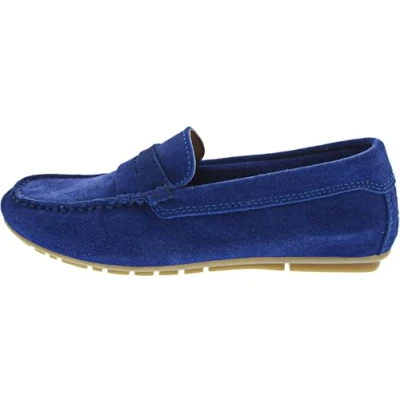 Image of Marc O&#039;Polo Selma Moccasins, Women&#039;s, Size: 4, Shiny blue Suede