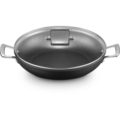 Image of Le Creuset Skillet with lid Les Forgées TNS ø 30 cm / 3.72 Liter standard non stick coating