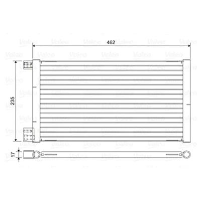 Image of Condenser, air conditioning VALEO 814433