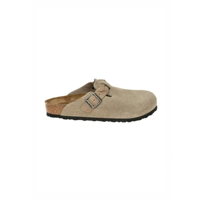 Image of Birkenstock Boston Bequeme Mules, Size: 8, Taupe Leather