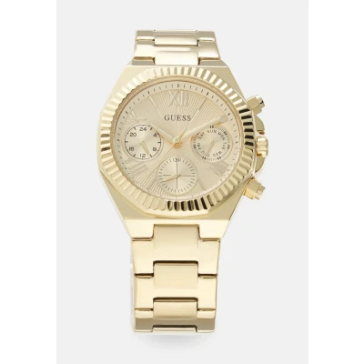Image of Guess Equality Unisex Watch goldcoloured, Size: One Size, Gold coloured