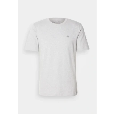 Image of Scotch &amp; Soda CORE LOGO Basic Tshirt, Men&#039;s, Size: Medium, Grey melange