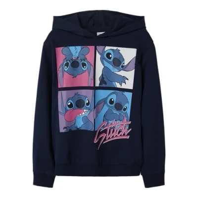 Image of NAME IT Girls Nkfinga Stitch Nreg Swea Wh Bru Noos Wdi, Blazer navy, 134 140