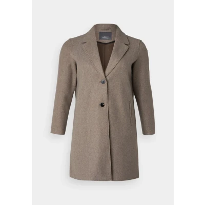 Image of ONLY Carmakoma Carnew Carrie Bonded coat Classic caribou, Women&#039;s, Size: M 18/20, Caribou