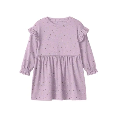 Image of Name it mini Girl&#039;s Nmfbabeth Ls Dress, Winsome Orchid, 92