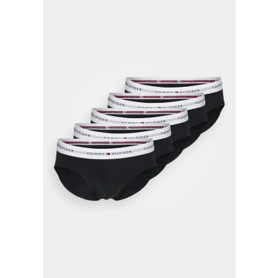 Image of Tommy Hilfiger Brief 5 PACK Briefs, Men&#039;s, Size: Small, Black