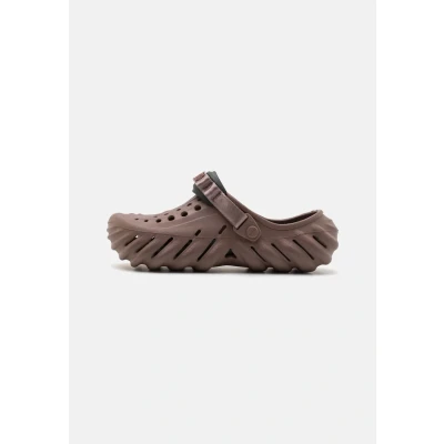 Image of Crocs ECHO Unisex Mules, Size: 12, Truffle Synthetics