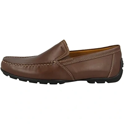 Image of Geox UOMO Monet Moccasins, Men&#039;s, Size: 9, Coffee Leather