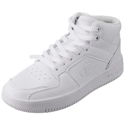 Image of Champion RD18 2.0 MID Basketball shoes, Women&#039;s, Size: 4.5, Triple white High quality imitation leather