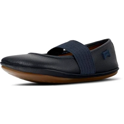 Image of Camper Right KIDS Ankle strap ballet pumps for kids, Size: 12.5K, Sella hypnos/kito abeja Leather