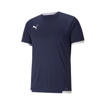 Image of Puma Teamliga Sports Tshirt, Men&#039;s, Size: Small, Blauweiss