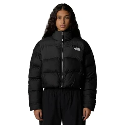 Image of The North Face Cropped Saikuru Winter jacket, Women&#039;s, Size: XS, Black/asphalt grey