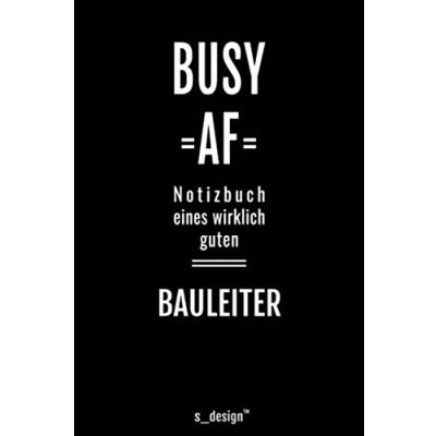 Image of Notizbuch für Bauleiter: Originelle Geschenk Idee [120 Seiten kariertes blanko Papier]