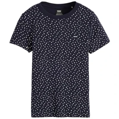 Image of Levi&#039;s Essential Print Tshirt caviar0006, Women&#039;s, Size: Large, Caviar/0006
