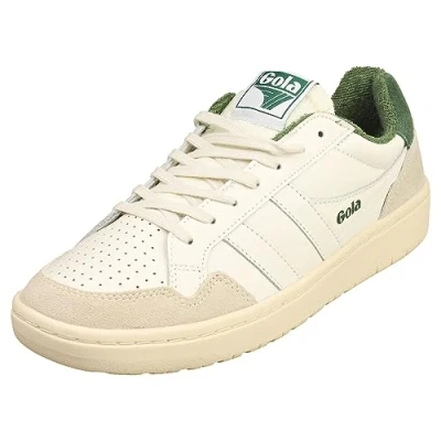 Image of Gola Eagle, Women&#039;s Fashion Sneakers, Off White Evergreen, 37 EU