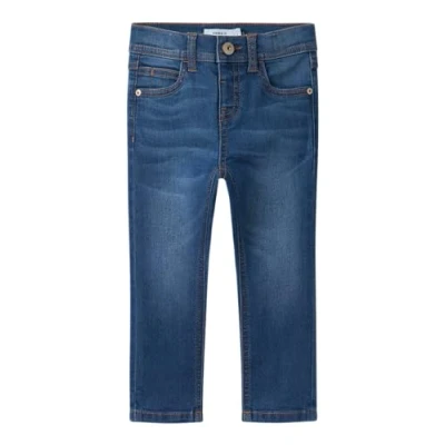Image of Name it Slim fit jeans for kids, Size: 2y, Dark blue denim