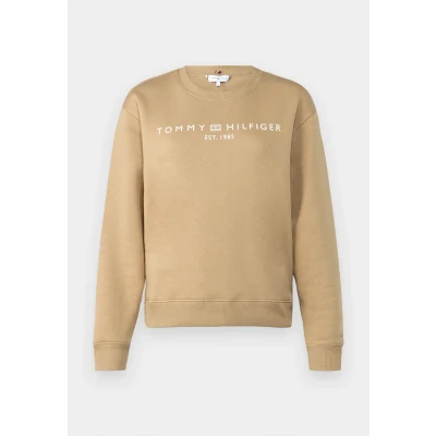 Image of Tommy Hilfiger LOGO Sweatshirt, Women&#039;s, Size: XS, Classic khaki