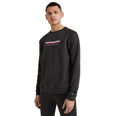 Image of Tommy Hilfiger Track Pyjama top, Men&#039;s, Size: Medium, Black