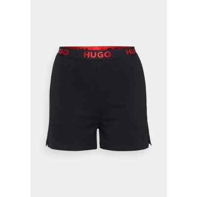 Image of HUGO Women&#039;s Sporty Logo_Shorts Loungewear, Black1, S