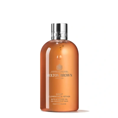 Image of Molton Brown Sunlit Clementine and Vetiver Bath Shower Gel 300ml