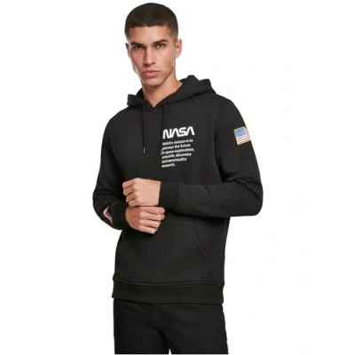 Image of Mister Tee NASA Definition Hoodie, Men&#039;s, Size: Small, Black