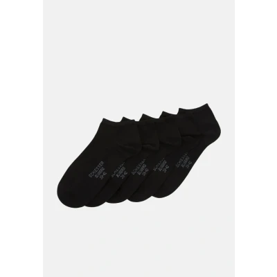 Image of Schiesser Sneaker 5 PACK Socks, Men&#039;s, Size: 6 8, Black