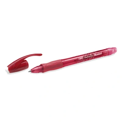 Image of BIC 943442 0.7 mm &quot;Gel Ocity&quot; Illusion Gel Pen Red (Pack of 12)