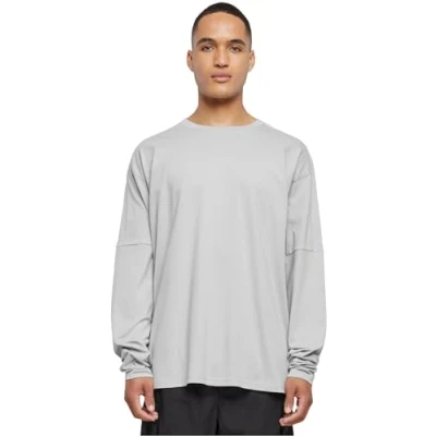 Image of Urban Classics Raglan BACK Longsleeve Long sleeved top, Men&#039;s, Size: XXL, Lightasphalt