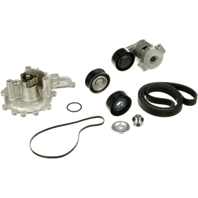 Image of Water Pump + V Ribbed Belt Set GATES KP16PK1640