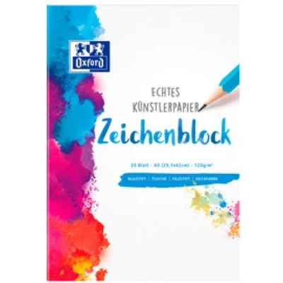 Image of Oxford 100050301 Cartridge Pad and Sketch Book A3 20 Sheets 120g